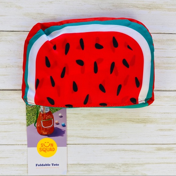 Sun Squad Watermelon Foldable Mesh Tote NWT - Picture 2 of 6